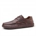 Hand Stitching Genuine Leather Soft Daily Casual Flats Hand Stitching Genuine Leather Soft Daily Casual Flats