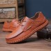 Hand Stitching Genuine Leather Soft Daily Casual Flats Hand Stitching Genuine Leather Soft Daily Casual Flats