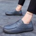 Hand Stitching Genuine Leather Soft Daily Casual Flats Hand Stitching Genuine Leather Soft Daily Casual Flats