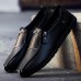 Breathable Men Slip-on Size Zipper Leather Flats Breathable Men Slip-on Size Zipper Leather Flats