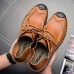 Men Soft Genuine Leather Flat Loafers Lace Up Leather Shoes Men Soft Genuine Leather Flat Loafers Lace Up Leather Shoes