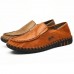 Men Hand-made Knitted Sewing Soft Business Casual Flats Men Hand-made Knitted Sewing Soft Business Casual Flats
