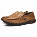 Men Hand-made Knitted Sewing Soft Business Casual Flats Men Hand-made Knitted Sewing Soft Business Casual Flats
