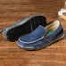 Men Soft Comfortable Knitted Fabric Slip-on Canvas Flats Men Soft Comfortable Knitted Fabric Slip-on Canvas Flats