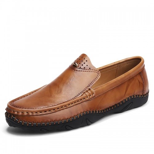 Men Soft Casual Decorative Stitching Slip On Flats Men Soft Casual Decorative Stitching Slip On Flats