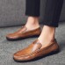 Men Soft Casual Decorative Stitching Slip On Flats Men Soft Casual Decorative Stitching Slip On Flats
