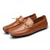 Men Casual Genuine Leather Slip-on Loafers Soft Flats Men Casual Genuine Leather Slip-on Loafers Soft Flats