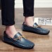 Men Casual Genuine Leather Slip-on Loafers Soft Flats Men Casual Genuine Leather Slip-on Loafers Soft Flats