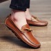 Men Casual Genuine Leather Slip-on Loafers Soft Flats Men Casual Genuine Leather Slip-on Loafers Soft Flats