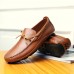 Men Casual Genuine Leather Slip-on Loafers Soft Flats Men Casual Genuine Leather Slip-on Loafers Soft Flats