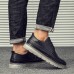 Men Soft Casual Stitching Platform Leather Loafers Men Soft Casual Stitching Platform Leather Loafers