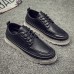 Men Soft Casual Stitching Platform Leather Loafers Men Soft Casual Stitching Platform Leather Loafers