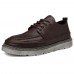 Men Soft Casual Stitching Platform Leather Loafers Men Soft Casual Stitching Platform Leather Loafers