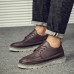 Men Soft Casual Stitching Platform Leather Loafers Men Soft Casual Stitching Platform Leather Loafers