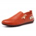 Men Casual Soft Sole Side Zipper Leather Flat Loafers Men Casual Soft Sole Side Zipper Leather Flat Loafers