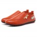 Men Casual Soft Sole Side Zipper Leather Flat Loafers Men Casual Soft Sole Side Zipper Leather Flat Loafers