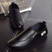 Men Casual Soft Sole Side Zipper Leather Flat Loafers Men Casual Soft Sole Side Zipper Leather Flat Loafers