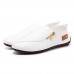 Men Casual Soft Sole Side Zipper Leather Flat Loafers Men Casual Soft Sole Side Zipper Leather Flat Loafers