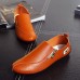 Men Casual Soft Sole Side Zipper Leather Flat Loafers Men Casual Soft Sole Side Zipper Leather Flat Loafers