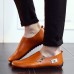 Men Casual Soft Sole Side Zipper Leather Flat Loafers Men Casual Soft Sole Side Zipper Leather Flat Loafers