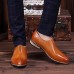 Men Casual Business Comfy Genuine Leather Flat Loafers Slip On Oxfords Men Casual Business Comfy Genuine Leather Flat Loafers Slip On Oxfords
