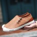 Men Breathable Hand Stitching Casual Leather Flats Men Breathable Hand Stitching Casual Leather Flats