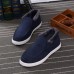 Fur Lining Winter Men Cotton Shoes Keep Warm Plush Casual Flats Fur Lining Winter Men Cotton Shoes Keep Warm Plush Casual Flats