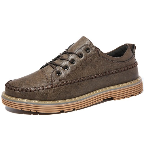 Menico Men Soft Hand Stitching Platform Microfiber Loafers Menico Men Soft Hand Stitching Platform Microfiber Loafers