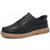 Menico Men Soft Hand Stitching Platform Microfiber Loafers Menico Men Soft Hand Stitching Platform Microfiber Loafers