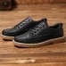 Menico Men Soft Hand Stitching Platform Microfiber Loafers Menico Men Soft Hand Stitching Platform Microfiber Loafers