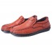 Menico Men Soft Casual Business Genuine Leather Flats Menico Men Soft Casual Business Genuine Leather Flats