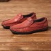 Menico Men Soft Casual Business Genuine Leather Flats Menico Men Soft Casual Business Genuine Leather Flats