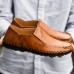 Men Soft Microfiber Casual Business Hand Stitching Flats Men Soft Microfiber Casual Business Hand Stitching Flats