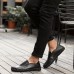Men Soft Microfiber Casual Business Hand Stitching Flats Men Soft Microfiber Casual Business Hand Stitching Flats