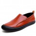 Men Leather Casual Outdoor Slip On Soft Fashion Flat Loafers Men Leather Casual Outdoor Slip On Soft Fashion Flat Loafers