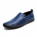 Men Leather Casual Outdoor Slip On Soft Fashion Flat Loafers Men Leather Casual Outdoor Slip On Soft Fashion Flat Loafers