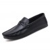 Men Low Top Soft Sole Breathable Leather Slip On Flat Loafers Men Low Top Soft Sole Breathable Leather Slip On Flat Loafers