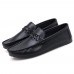 Men Low Top Soft Sole Breathable Leather Slip On Flat Loafers Men Low Top Soft Sole Breathable Leather Slip On Flat Loafers