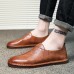 Comfy Men Casual Soft Sole Genuine Leather Flats Loafers Comfy Men Casual Soft Sole Genuine Leather Flats Loafers