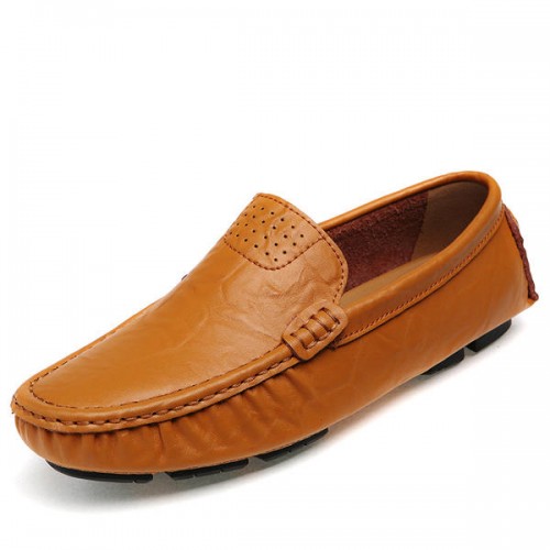 US Size 6.5-12 Men Flat Casual Outdoor Leather Soft Comfortable Flats Loafers Shoes US Size 6.5-12 Men Flat Casual Outdoor Leather Soft Comfortable Flats Loafers Shoes