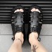 Men Open Toe Genuine Leather Sandals Adjustable Elatic Slip On Breathable Shoes Men Open Toe Genuine Leather Sandals Adjustable Elatic Slip On Breathable Shoes