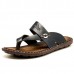 Men Casual Leather Soft Sole Clip Toe Slippers Sandals Men Casual Leather Soft Sole Clip Toe Slippers Sandals