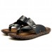 Men Casual Leather Soft Sole Clip Toe Slippers Sandals Men Casual Leather Soft Sole Clip Toe Slippers Sandals