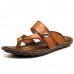 Men Casual Leather Soft Sole Clip Toe Slippers Sandals Men Casual Leather Soft Sole Clip Toe Slippers Sandals