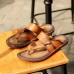 Men Casual Leather Soft Sole Clip Toe Slippers Sandals Men Casual Leather Soft Sole Clip Toe Slippers Sandals