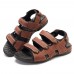 Men Breathable Adjustable Hook Loop Leather Sandals Beach Shoes Men Breathable Adjustable Hook Loop Leather Sandals Beach Shoes