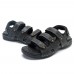 Men Breathable Adjustable Hook Loop Leather Sandals Beach Shoes Men Breathable Adjustable Hook Loop Leather Sandals Beach Shoes