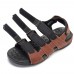 Men Breathable Adjustable Hook Loop Leather Sandals Beach Shoes Men Breathable Adjustable Hook Loop Leather Sandals Beach Shoes