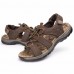 US Size 6-9.5 Men Casual Outdoor Leather Sandals Breathable Comfortable Beach Flat Shoes US Size 6-9.5 Men Casual Outdoor Leather Sandals Breathable Comfortable Beach Flat Shoes