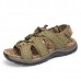 US Size 6-9.5 Men Casual Outdoor Leather Sandals Breathable Comfortable Beach Flat Shoes US Size 6-9.5 Men Casual Outdoor Leather Sandals Breathable Comfortable Beach Flat Shoes